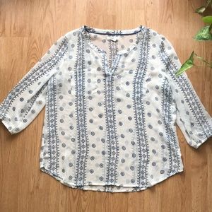 Aeropostale sheer long sleeve top